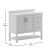 Flash Furniture FS-VEGA42-WH-GG 42" Carrara Marble Bathroom Vanity with Sink, Cabinet with Soft Close Doors, Open Shelf, Drawers, White/White addl-4