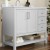 Flash Furniture FS-VEGA42-WH-GG 42" Carrara Marble Bathroom Vanity with Sink, Cabinet with Soft Close Doors, Open Shelf, Drawers, White/White addl-5