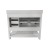 Flash Furniture FS-VEGA42-WH-GG 42" Carrara Marble Bathroom Vanity with Sink, Cabinet with Soft Close Doors, Open Shelf, Drawers, White/White addl-7