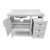 Flash Furniture FS-VEGA42-WH-GG 42" Carrara Marble Bathroom Vanity with Sink, Cabinet with Soft Close Doors, Open Shelf, Drawers, White/White addl-8