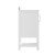 Flash Furniture FS-VEGA42-WH-GG 42" Carrara Marble Bathroom Vanity with Sink, Cabinet with Soft Close Doors, Open Shelf, Drawers, White/White addl-9