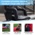 Flash Furniture FV-FA090-BK-2-GG Black Portable Lightweight Reclining Stadium Chair with Armrests, Padded Back & Seat  addl-4