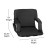 Flash Furniture FV-FA090-BK-GG Malta Black Portable Lightweight Reclining Stadium Chair with Armrests, Padded Back & Seat  addl-4