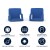 Flash Furniture FV-FA090-BL-2-GG Blue Portable Lightweight Reclining Stadium Chair with Armrests, Padded Back & Seat, Set of 2 addl-15