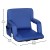 Flash Furniture FV-FA090-BL-2-GG Blue Portable Lightweight Reclining Stadium Chair with Armrests, Padded Back & Seat, Set of 2 addl-5