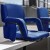 Flash Furniture FV-FA090-BL-GG Blue Portable Lightweight Reclining Stadium Chair with Armrests, Padded Back & Seat  addl-1