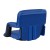 Flash Furniture FV-FA090-BL-GG Blue Portable Lightweight Reclining Stadium Chair with Armrests, Padded Back & Seat  addl-8