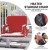 Flash Furniture FV-FA090HH-RD-GG Red Portable Heated Reclining Stadium Chair with Armrests, Heated Padded Back & Heated Seat  addl-4