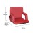 Flash Furniture FV-FA090-RD-2-GG Red Portable Lightweight Reclining Stadium Chair with Armrests, Padded Back & Seat, Set of 2 addl-5