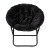 Flash Furniture FV-FMC-025-BK-BK-GG 38" Oversize Portable Faux Fur Folding Saucer Moon Chair, Black Faux Fur/Black Frame addl-10