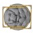 Flash Furniture FV-FMC-025-GY-SGD-GG 38" Oversize Portable Faux Fur Folding Saucer Moon Chair, Gray Faux Fur/Soft Gold Frame addl-8