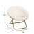 Flash Furniture FV-FMC-025-IV-SGD-GG 38" Oversize Portable Faux Fur Folding Saucer Moon Chair, Ivory Sherpa/Soft Gold Frame addl-5