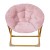 Flash Furniture FV-FMC-030-BL-SGD-GG 23" Kids Cozy Mini Folding Saucer Chair, Faux Fur Moon Chair, Blush/Soft Gold addl-10