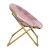 Flash Furniture FV-FMC-030-BL-SGD-GG 23" Kids Cozy Mini Folding Saucer Chair, Faux Fur Moon Chair, Blush/Soft Gold addl-9