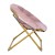 Flash Furniture FV-FMC-030-BL-SGD-GG 23" Kids Cozy Mini Folding Saucer Chair, Faux Fur Moon Chair, Blush/Soft Gold addl-9