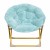 Flash Furniture FV-FMC-030-DTAQ-SGD-GG 23" Kids Cozy Mini Folding Saucer Chair, Faux Fur Moon Chair, Dusty Aqua/Soft Gold addl-10