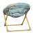 Flash Furniture FV-FMC-030-DTAQ-SGD-GG 23" Kids Cozy Mini Folding Saucer Chair, Faux Fur Moon Chair, Dusty Aqua/Soft Gold addl-7