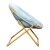 Flash Furniture FV-FMC-030-DTAQ-SGD-GG 23" Kids Cozy Mini Folding Saucer Chair, Faux Fur Moon Chair, Dusty Aqua/Soft Gold addl-9