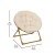 Flash Furniture FV-FMC-030-IV-SGD-GG 23" Kids Cozy Mini Folding Saucer Chair, Sherpa Moon Chair, Ivory/Soft Gold addl-5