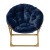 Flash Furniture FV-FMC-030-NV-SGD-GG 23" Kids Cozy Mini Folding Saucer Chair, Faux Fur Moon Chair, Navy/Soft Gold addl-10