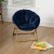 Flash Furniture FV-FMC-030-NV-SGD-GG 23" Kids Cozy Mini Folding Saucer Chair, Faux Fur Moon Chair, Navy/Soft Gold addl-1