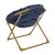 Flash Furniture FV-FMC-030-NV-SGD-GG 23" Kids Cozy Mini Folding Saucer Chair, Faux Fur Moon Chair, Navy/Soft Gold addl-7