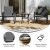 Flash Furniture FV-FSC-2315-BLK-GG 3 Piece Outdoor Rocking Chair and Glass Top Table Bistro Set, Black/Black addl-3