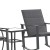 Flash Furniture FV-FSC-2315-BLK-GG 3 Piece Outdoor Rocking Chair and Glass Top Table Bistro Set, Black/Black addl-9