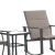 Flash Furniture FV-FSC-2315-BRN-GG 3 Piece Outdoor Rocking Chair and Glass Top Table Bistro Set, Brown/Black addl-9