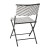 Flash Furniture FV-FWA085-BLK-WHT-GG 3 Piece Indoor/Outdoor Foldable French Bistro Set, PE Rattan Back, Seat and Table Top, Black/White addl-8