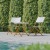 Flash Furniture FV-FWA085-NVY-WHT-GG 3 Piece Indoor/Outdoor Foldable French Bistro Set PE Rattan Back, Seat and Table Top, Navy/White addl-1