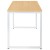 Flash Furniture GC-GF156-12-MAP-WH-GG Industrial Modern Office Home Office Desk, 47" Long, Maple/White  addl-5