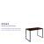 Flash Furniture GC-GF156-12-MHG-GG Industrial Modern Office Home Office Desk, 47" Long, Mahogany/Black  addl-3