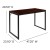 Flash Furniture GC-GF156-12-MHG-GG Industrial Modern Office Home Office Desk, 47" Long, Mahogany/Black  addl-5