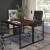 Flash Furniture GC-GF156-12-MHG-GG Industrial Modern Office Home Office Desk, 47" Long, Mahogany/Black  addl-6
