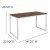Flash Furniture GC-GF156-12-WAL-WH-GG Industrial Modern Office Home Office Desk, 47" Long, Walnut/White  addl-4