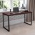 Flash Furniture GC-GF156-14-MHG-GG Modern Industrial Style Home Office Desk, 55" Long, Mahogany addl-1