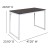 Flash Furniture GC-GF156W-12-GRY-GG Industrial Modern Office Home Office Desk, 47" Long, Rustic Gray/White  addl-4