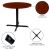 Flash Furniture GC-M-BLK-15-CHR-GG 36" Round Multi-Purpose Cherry Conference Table addl-3