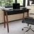 Flash Furniture GC-MBLK60-BK-WAL-GG Black Computer Desk with Drawer and Walnut Frame addl-1