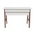 Flash Furniture GC-MBLK60-WH-WAL-GG White Computer Desk with Drawer and Walnut Frame addl-5