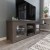 Flash Furniture GC-MBLK65-BK-GG 65" Black Wash TV Stand with Full Glass Doors up to 80" TVs addl-1
