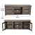 Flash Furniture GC-MBLK65-BK-GG 65" Black Wash TV Stand with Full Glass Doors up to 80" TVs addl-4