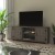 Flash Furniture GC-MBLK67-GY-GG 59" Modern Farmhouse Barn Door Gray Wash Oak TV Stand with Storage addl-1