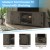 Flash Furniture GC-MBLK67-GY-GG 59" Modern Farmhouse Barn Door Gray Wash Oak TV Stand with Storage addl-3
