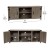 Flash Furniture GC-MBLK67-GY-GG 59" Modern Farmhouse Barn Door Gray Wash Oak TV Stand with Storage addl-4