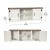 Flash Furniture GC-MBLK67-WH-GGG 59" Modern Farmhouse Barn Door White TV Stand with Storage addl-4