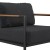 Flash Furniture GM-201027-1S-CH-GG Black Aluminum Frame Patio Chair with Teak Arm Accents and Charcoal Cushions addl-6