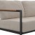 Flash Furniture GM-201027-2S-GY-GG Black Aluminum Frame Loveseat with Teak Arm Accents and Beige Cushions addl-6