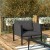 Flash Furniture GM-201108-1S-CH-GG Black Steel Frame Patio Chair with Charcoal Cushions & Storage Pockets addl-1